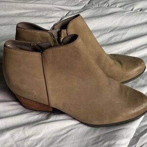 Blondo Taupe Ankle Booties